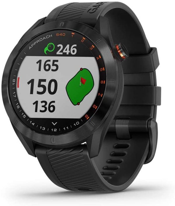 Garmin Approach S40, Stylish GPS Golf Smartwatch, Lightweight with Touchscreen Display, Black - Image 3