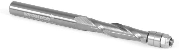 14121 Solid Carbide Flush Trim Router Bit-Spiral Upcut 1/4-Inch Shank - Image 3