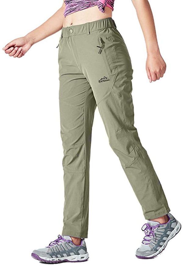 TBMPOY Women's Outdoor Hiking Stretch Pants Quick Dry Lightweight with Zipper Pockets,UPF 50 Sun Protection - Image 6