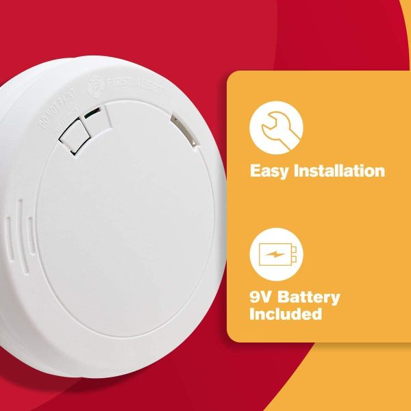 PR700A Slim Series Battery Powered Photoelectric Smoke Alarm - Image 2