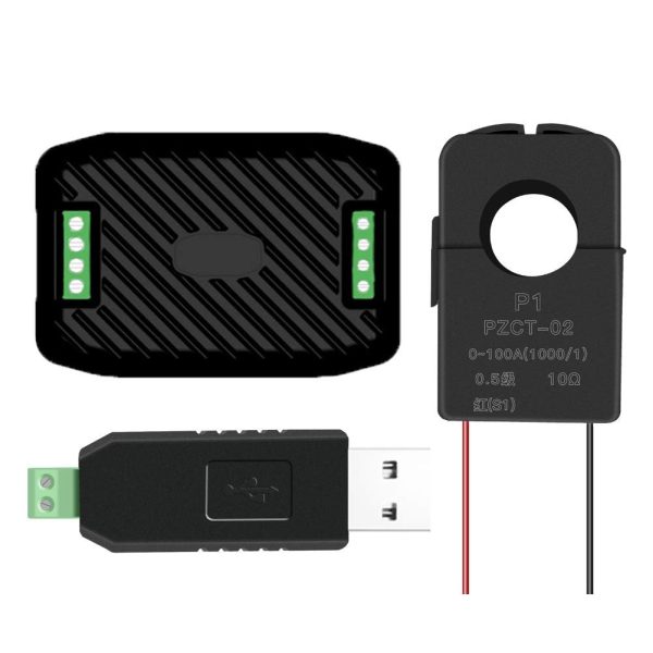 AC Current Voltage Power Energy Frequency Power Factor Communication Module Meter 100A Ammeter Voltmeter Multimeter with RS485 USB Interface and Split Core Current - Image 5