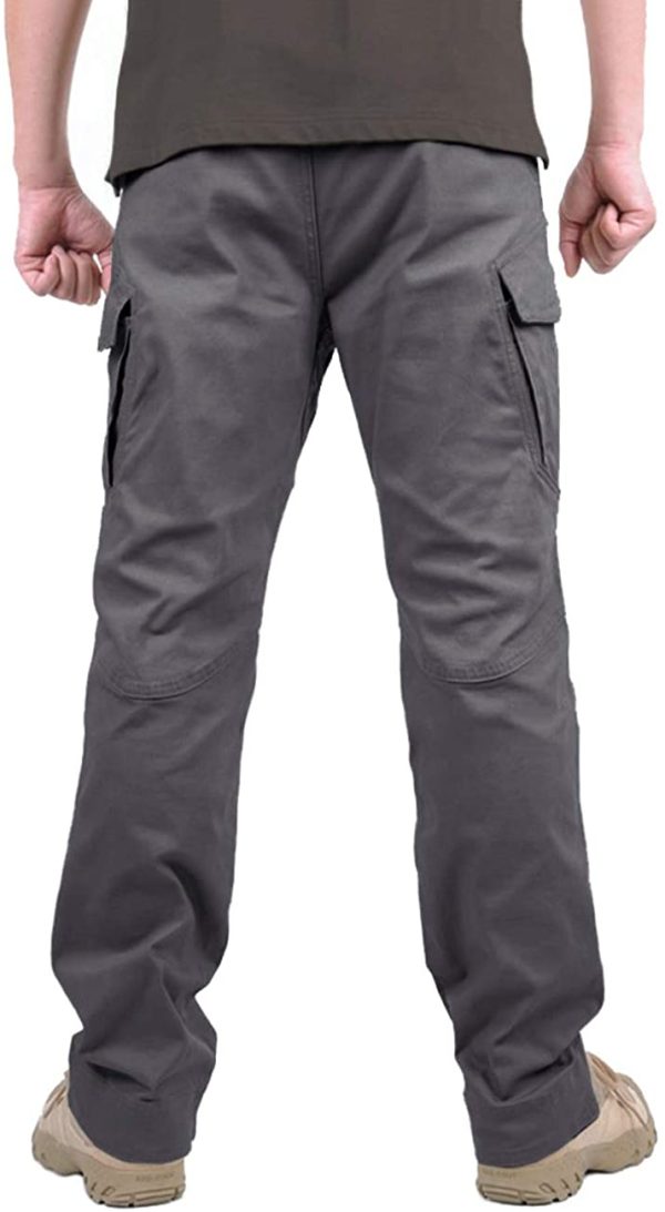 TACVASEN Men's Tactical Cotton Pants Lightweight Assault Cargo Casual Hiking Pants - Image 3