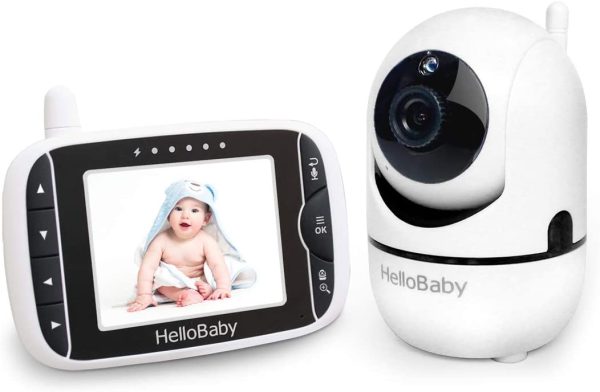 Baby Monitor,  Video Baby Monitor with Camera Remote Pan-Tilt-Zoom, 3.2'' Screen, Infrared Night Vision, Two Way Audio, Temperature Display, Smart VOX Mode - Image 7