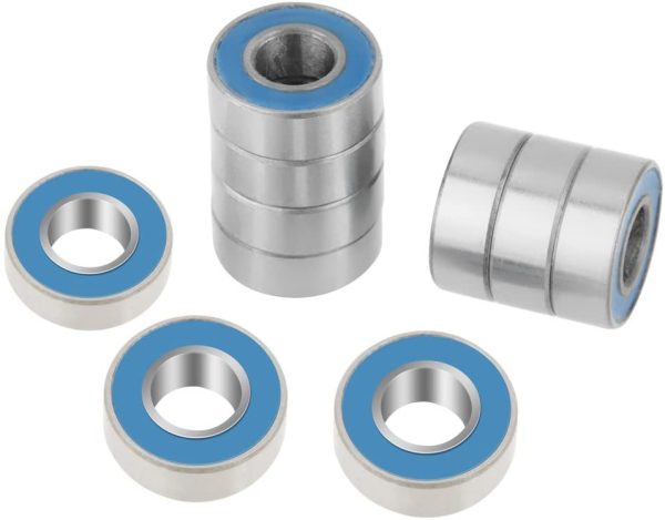 25pcs/Set Rubber Sealed Ball Bearings, 5x11x4mm MR115-2RS Blue Metal Rubber Sealed Ball Bearings - Image 3