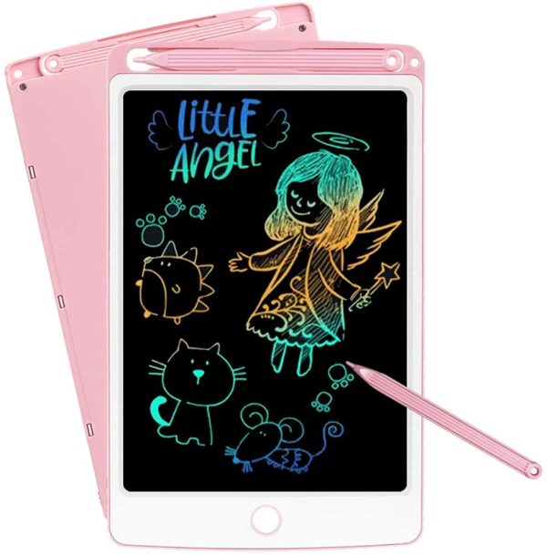 LCD Writing Tablet, 10-Inch Drawing Tablet Kids Tablets Doodle Board, Colorful Drawing Board Gifts for Kids and Adults at Home, School and Office (Pink) - Image 3