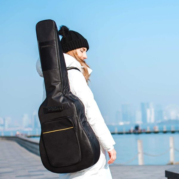 CAHAYA Guitar Bag Gig Bag Padded Backpack Oxford Cloth Water-Resistant with Large Pockets for Guitars (Acoustic Guitar Bag) CY0152 - Image 6