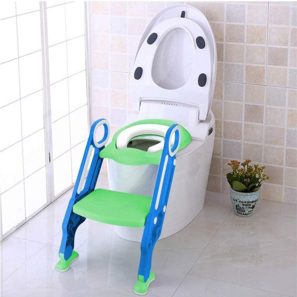 Potty Training Seat Adjustable Kid Potty Training Toilet, Potty Seat with Step Stool Ladder for Kid Potty Baby Training - Image 5