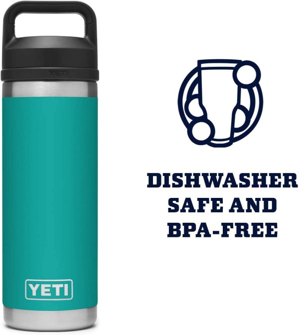 YETI Rambler 18 oz Vacuum Insulated Stainless Steel Bottle with Chug Cap - Image 4