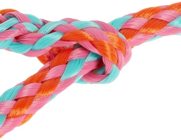 Weaver Leather Livestock Poly Rope Sheep Halter, Hot Pink/Coral/Mint - Image 4