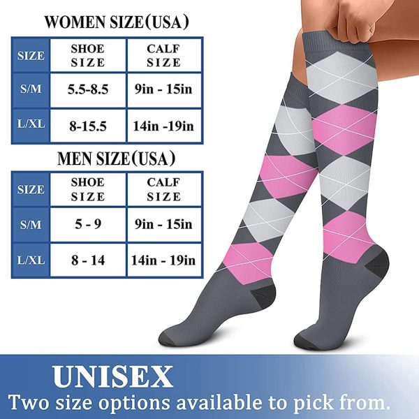 CHARMKING Compression Socks for Women & Men Circulation 15-20 mmHg is Best - Image 5