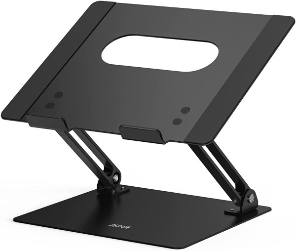 Besign LS10 Aluminum Laptop Stand, Ergonomic Adjustable Notebook Stand, Riser Holder Computer Stand Compatible with Air, Pro, Dell, HP, Lenovo More 10-15.6" Laptops (Black) - Image 5