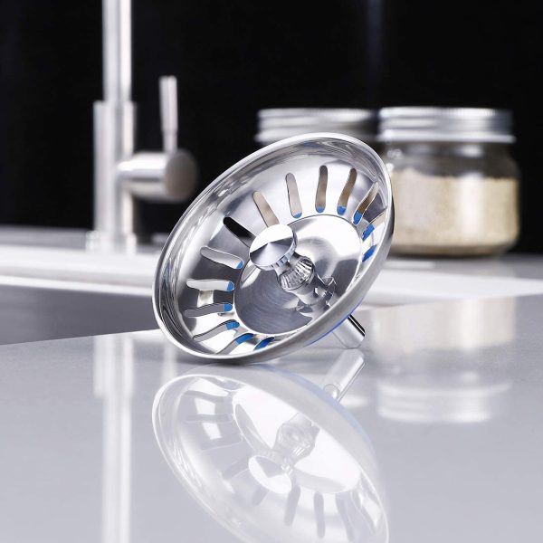 KES SUS304 Stainless Steel Kitchen Sink Strainer Stopper Waste Plug, 2 PCS, PSS5-P2 - Image 2