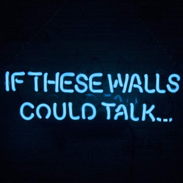 (IF THESE WALLS COULD TALK 14''x5'') Neon Sign Light,Advertising Sign Nightlight,Handmade Real Glass Tube,Beer Bar Pub Home Room Windows Garage Wall Decor Wedding Party Decoration - Image 2