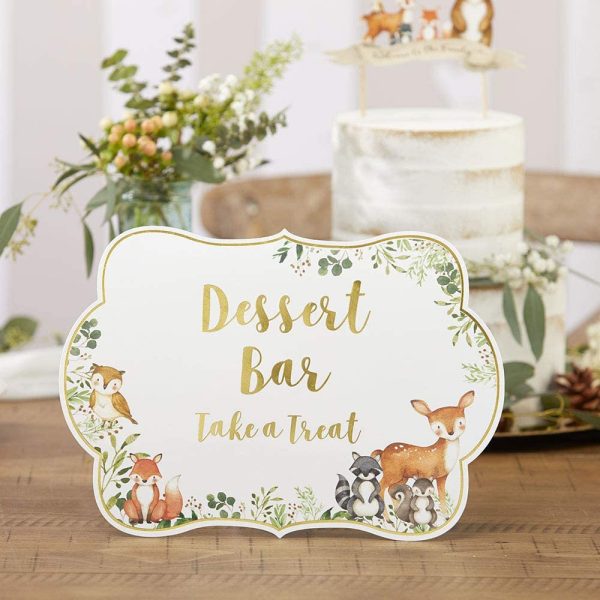 Kate Aspen Woodland Baby Shower, One Size, Décor Sign Kit (Set of 8) - Image 7