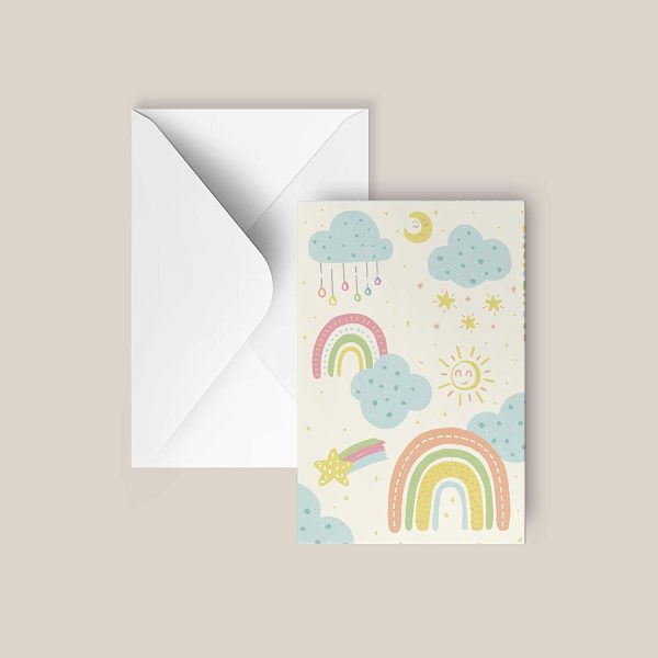 Rileys Baby Shower Thank You Cards Assortment, 50-Count | Hand-Illustrated 5 Designs, Envelopes Included, Bulk Variety Pack (Classic) - Image 5