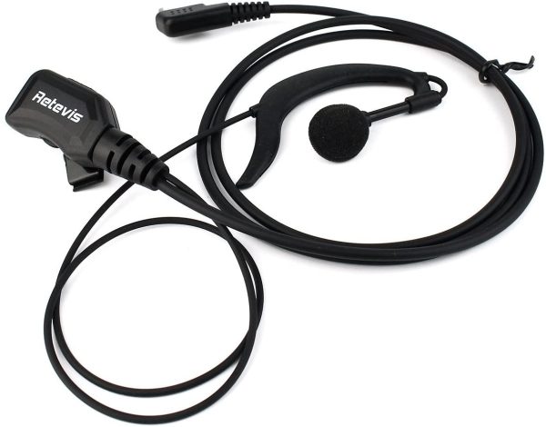 Retevis Walkie Talkie Headset with Extra Volume Control Compatible for Kenwood BaoFeng Retevis RT22/RT27/RT15/RT19 Two-Way Radio (1 Pack) - Image 2