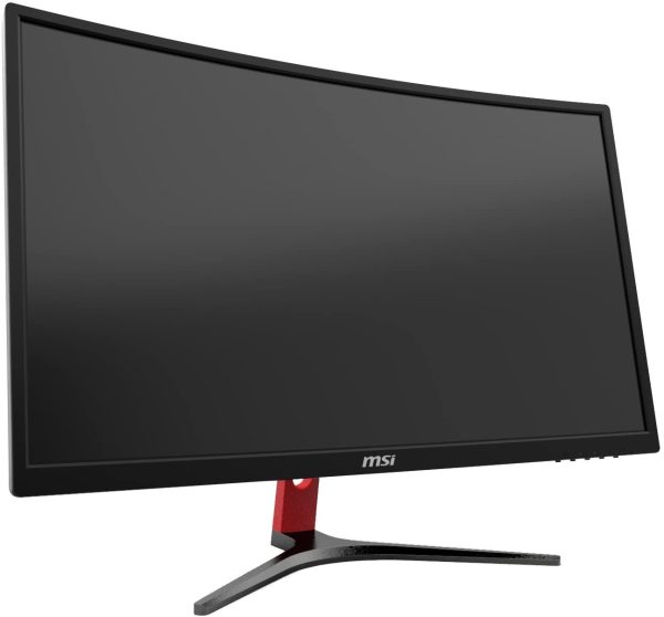 MSI Full HD FreeSync Gaming Monitor 24" Curved Non-Glare 1ms Led Wide Screen 1920 X 1080 144Hz Refresh Rate (Optix G24C),Black/Red - Image 2