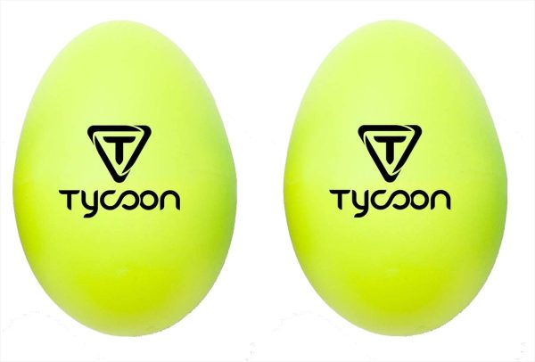 Tycoon Percussion Plastic Egg Shakers - Yellow - Image 3