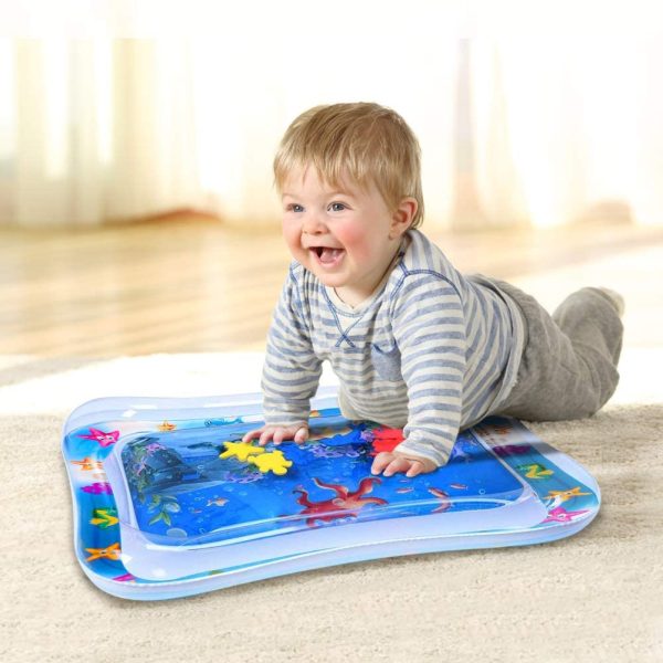 Bellababy Tummy Time Baby Water Mat for Infants & Toddlers Early Development Activities, Sensory Toys Gifts for 3 6 9 12 Months Baby Boy Girl - Image 4