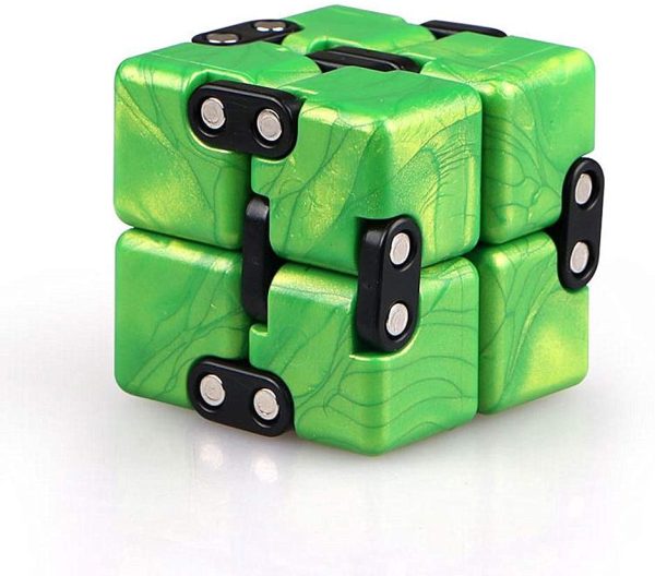 LiangCuber QY Toys Infinity Cube Fidget Toy,Hand Killing Time Transform Cubes Best for Stress and Anxiety Relief (Emerald Green) - Image 8