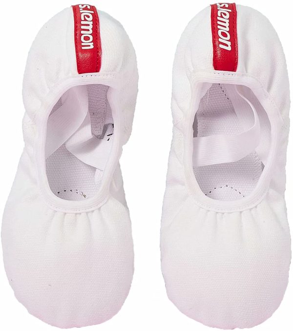 s.lemon Ballet Dance Shoe for Toddler,Canvas Split Leather Sole Ballet Slipper Women Girls