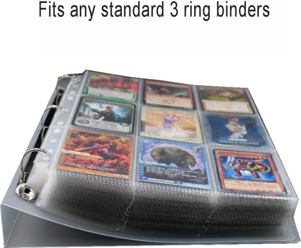 270 Pockets Trading Card Sleeves Storage Wallets Album Pages, Transparent Game Card Sleeves Holder Coin Holders Wallets Sleeves Set Perfect for Pokemon,Skylanders, Top Trumps - Image 7