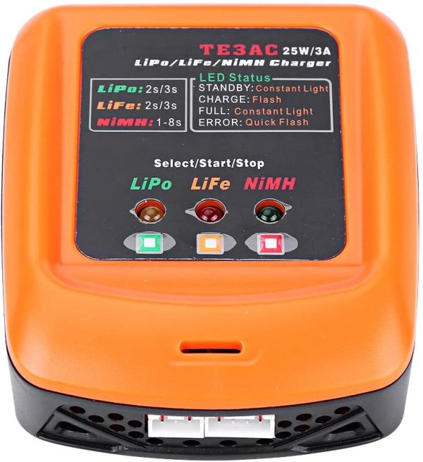 Lipo Charger, RC Balanced Charger Lipo Battery Balanced Charger 25W 3A Multi-Charger Support 2S / 3S LiPo Life -8S NiMh Battery(US Edition) - Image 5