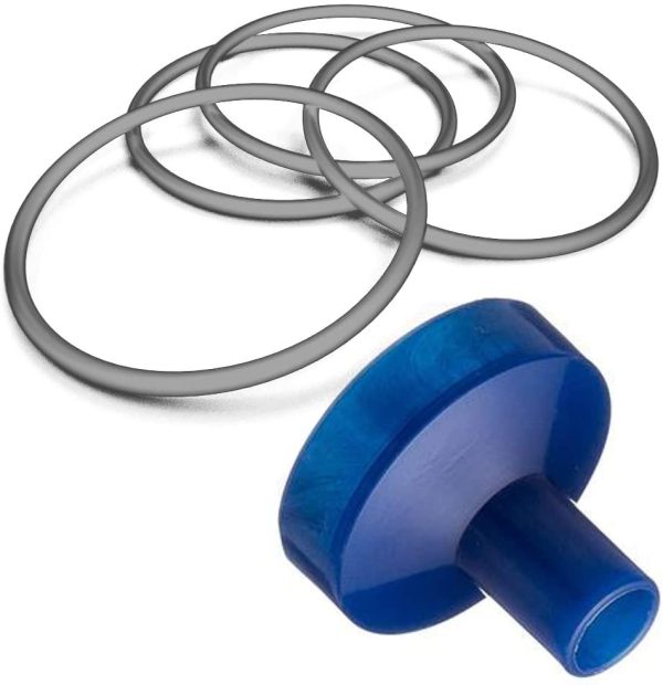 Mouthpiece Cap & O-Ring Gasket Set - Accessories Kit (4 Rings & 1 Mouthpiece)