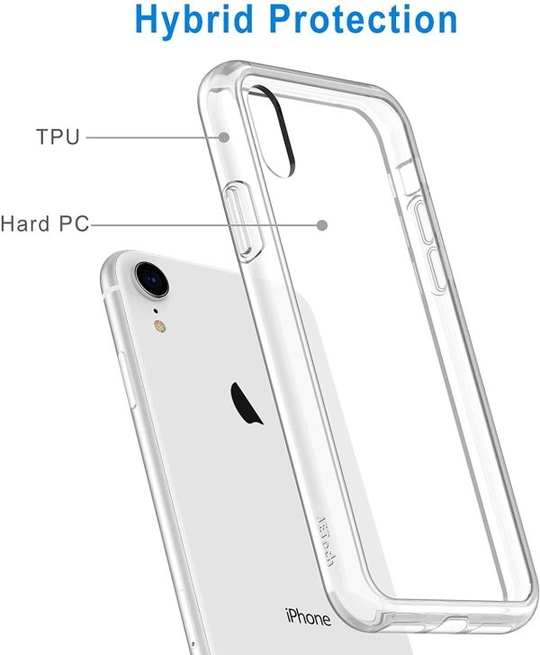 JETech Case for iPhone XR 6.1-Inch, Shock-Absorption Bumper Cover (HD Clear) - Image 3