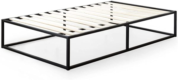 ZINUS Joseph 14 Inch Metal Platforma Bed Frame / Cot Size / 30" x 74.5" / Mattress Foundation / Wood Slat Support / No Box Spring Needed / Sturdy Steel Structure, Narrow Twin