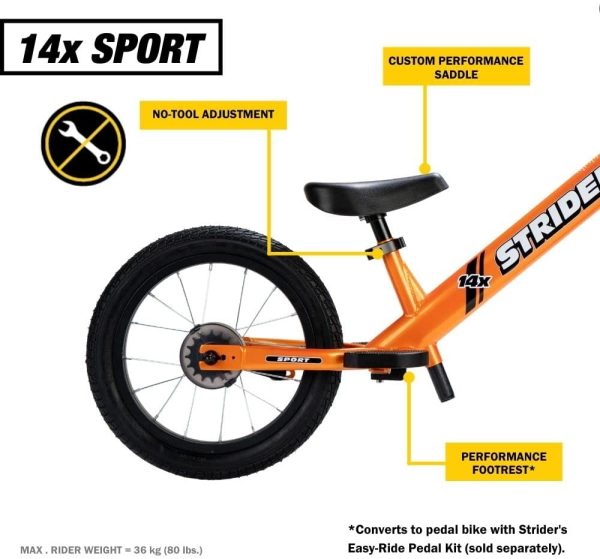 Strider - 14x Sport Balance Bike - Pedal Conversion Kit Sold Separately - Image 8