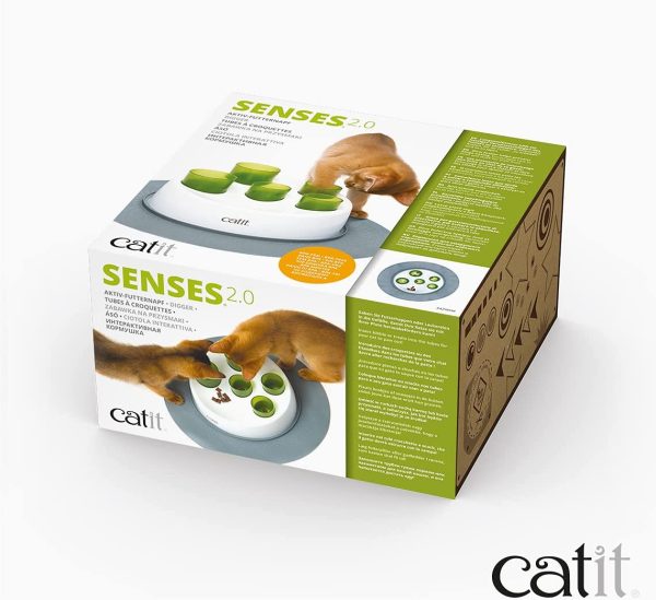 Senses 2.0 Digger Interactive Cat Toy, Green - Image 8