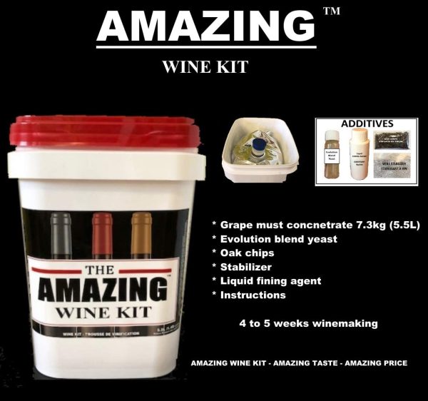 Pinot Grigio White Style Amazing Wine kit - Makes 23L of Wine - Image 3