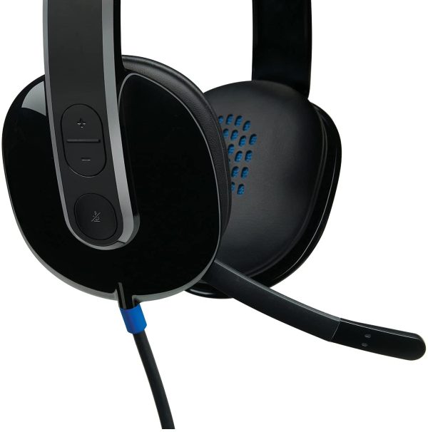 High-performance USB Headset H540 for Windows and Mac, Skype Certified - Black - Image 3