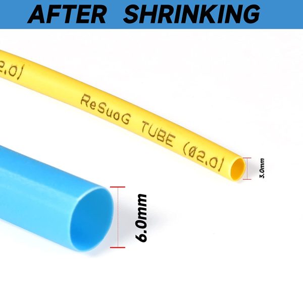 900PCS Heat Shrink Tubing, 2:1 Adhesive Heat Shrink Wrap, Shrink Tube for Wires Cord Protector - Image 3