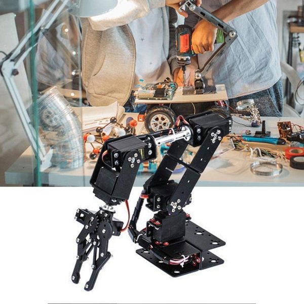 6DOF Mechanical Arm Claw Kit, DOF Manipulator Industrial Robot Mechanical Arm Gripper Automatic Robot Parts - Image 8