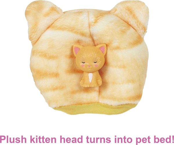 Barbie Cutie Reveal Doll with Kitty Plush Costume & 10 Surprises Including Mini Pet & Color Change, Gift for Kids 3 Years & Older - Image 5