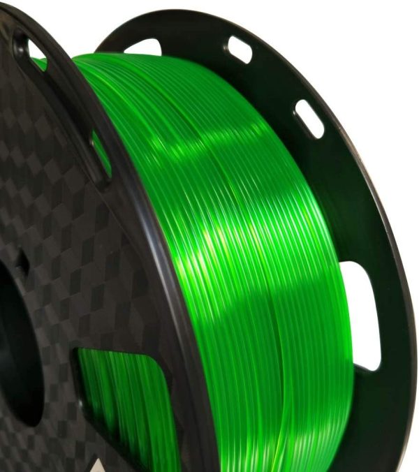 Translucent Green PETG Filament 1.75 mm 1KG 3D Printer Filament 2.2LBS Spool 3D Printing Materials Fit Most FDM Printer Easy to Print CC3D Grass Green Color - Image 2