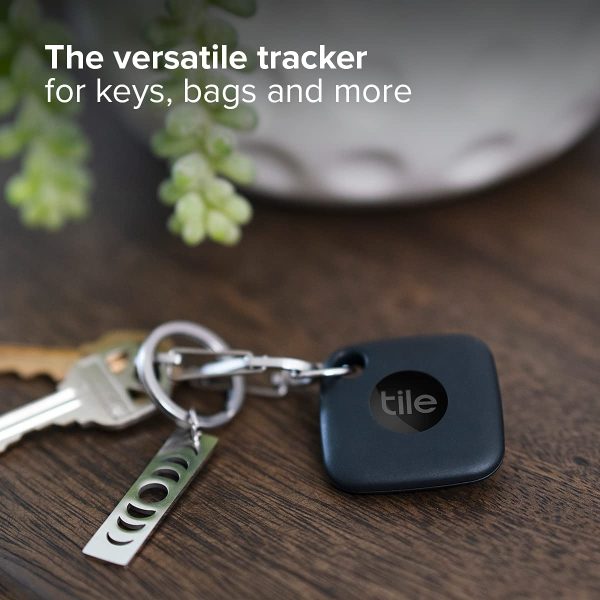 Mate (2022) 1-Pack, Black. Bluetooth Tracker, Keys Finder and Item Locator; Up to 250 ft. Range. Up to 3 Year Battery. Water-Resistant. Phone Finder. iOS and Android Compatible, 1 Pack, Black