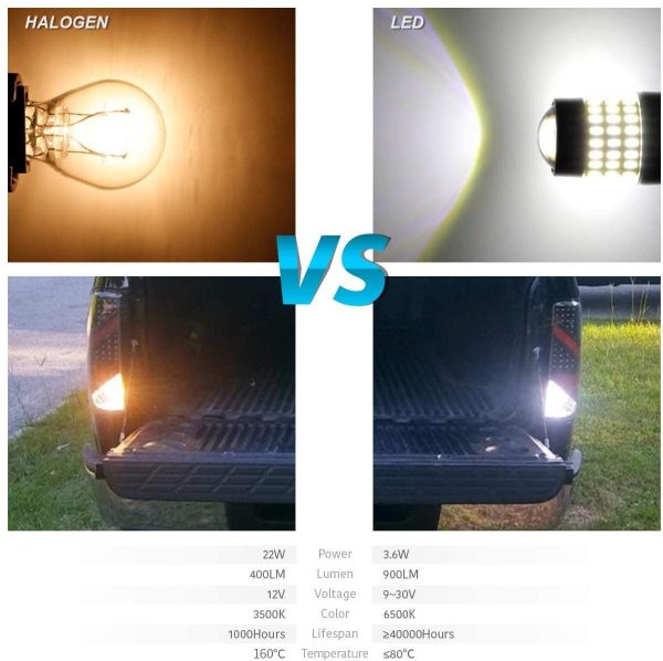 2 X 900 Lumens 12-24v White color Super Bright 3014 78 SMD 3056 3156 3057 3157 LED Bulbs , Back Up Reverse Lights,Brake Lights,Tail Lights - Image 5