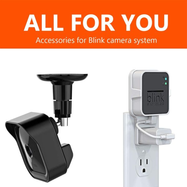 All-New Blink Outdoor Camera Mount, 1 Pack Protective Cover and 360 Degree Adjustable Mount with Blink Sync Module 2 Outlet Mount for Blink Camera Security System (Black) - Image 5