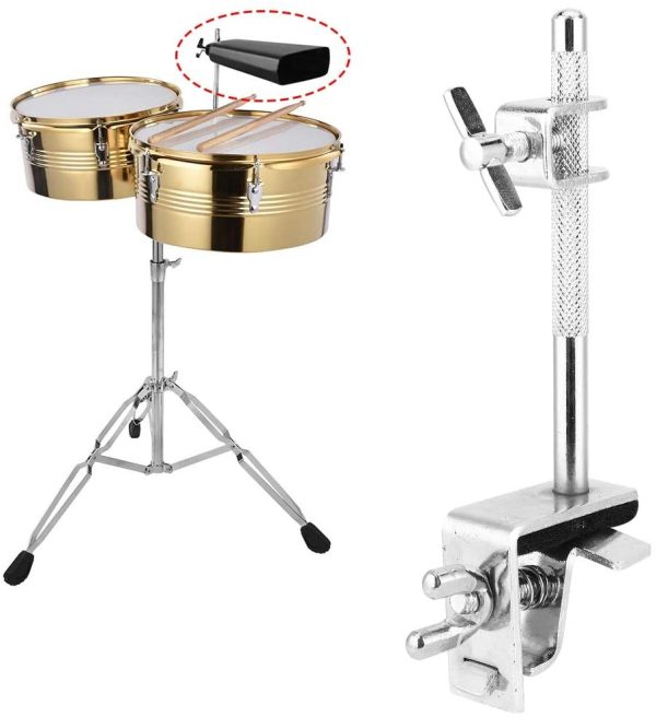 Cowbell Clamp, Cowbell Holder Jazz Drum Kit Hoop Mounted Cowbell Clamp Up or Down Adjustment - Image 8