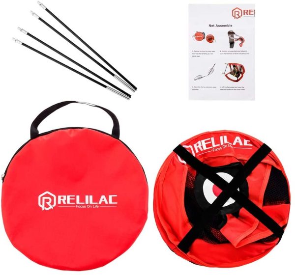 RELILAC Pop Up Golf Chipping Net - Indoor/Outdoor Golfing Target Accessories for Backyard Accuracy and Swing Practice - Great Gifts for Men, Dad, Mom, Husband, Women, Kid, Golfers - Image 6