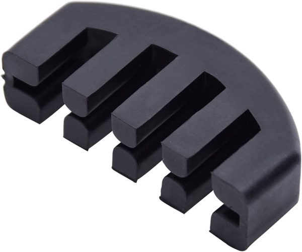 Rubber 4/4 Violin Practice Mute, Black