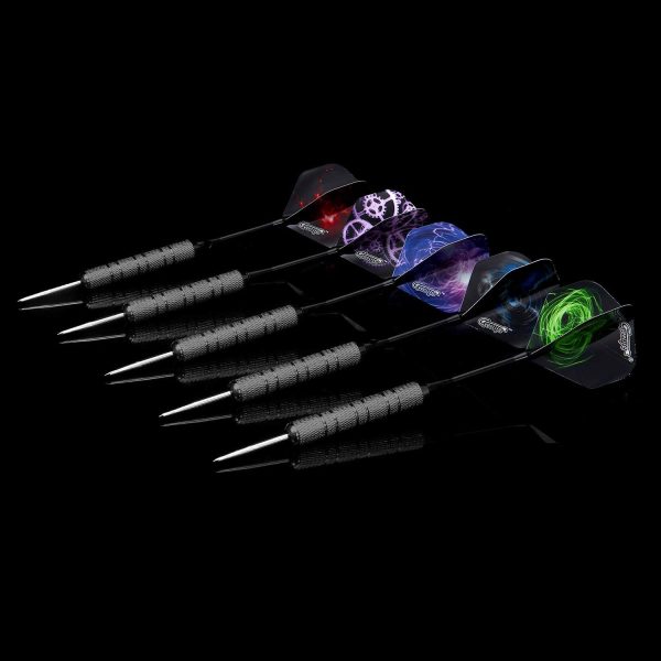 CyeeLife-Steel tip Darts 20/24/30g+Sharpener+Tool+20Flights+12Aluminium shafts with Rubber Rings+16 Protectors-12 Barrels for 4 Beginners House Darts - Image 7