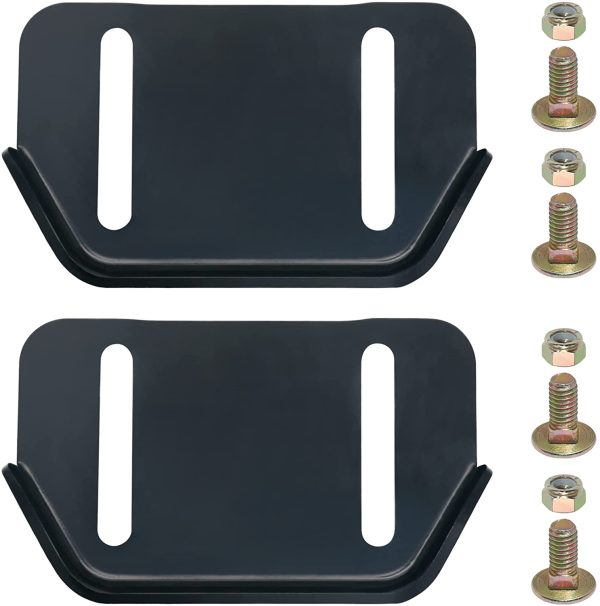 KOOTANS 1pair 784-5580 Snow Thrower Slide Plate Shoes Heavy Duty Metal Snow Blower Slide Skids Replace for MTD 784-5580-0637 Cub Cadet Yardman Troy Bilt Craftsman, for Stens 780-420 (Black) - Image 6