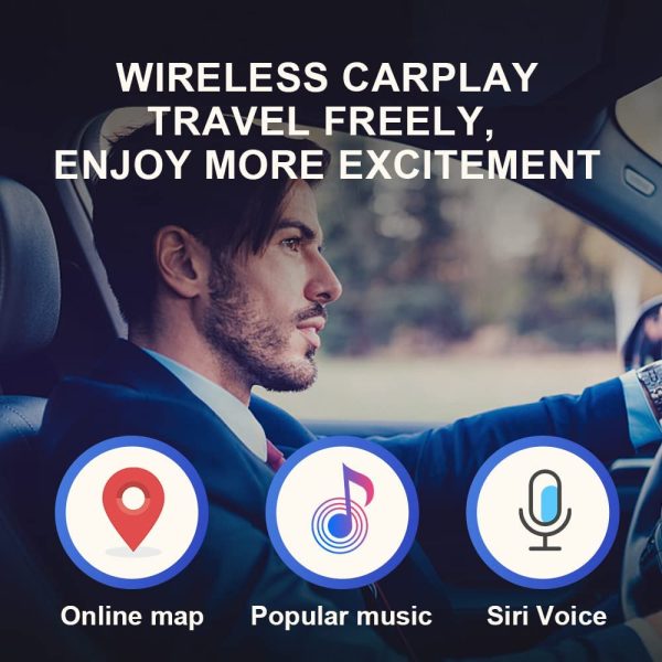 Wireless CarPlay CarlinKit 3.0 Adapter with Carbon Fiber Material for 2016-2021 Factory Wired CarPlay Cars, Compatible with 98% car Model, Wi-Fi 5G, Plug and Play, Siri, Google Map - Image 7