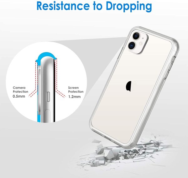 Case for iPhone 11 (2019) 6.1-Inch, Shock-Absorption Bumper Cover, Anti-Scratch Clear Back (HD Clear) - Image 5