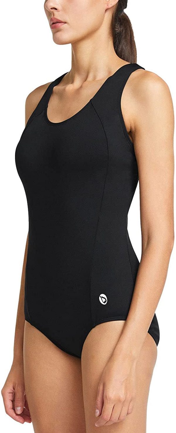 BALEAF One Piece Bathing Suit for Women Tummy Control Swimsuits Women's Sport Swimwear U Neck - Image 6