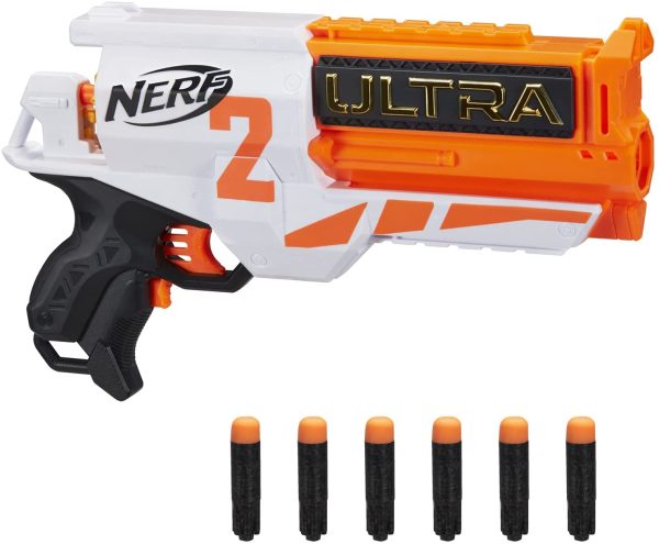 Nerf Ultra Two Motorized Blaster -- Fast-Back Reloading -- Includes 6 Nerf Ultra Darts -- Compatible Only with Nerf Ultra Darts